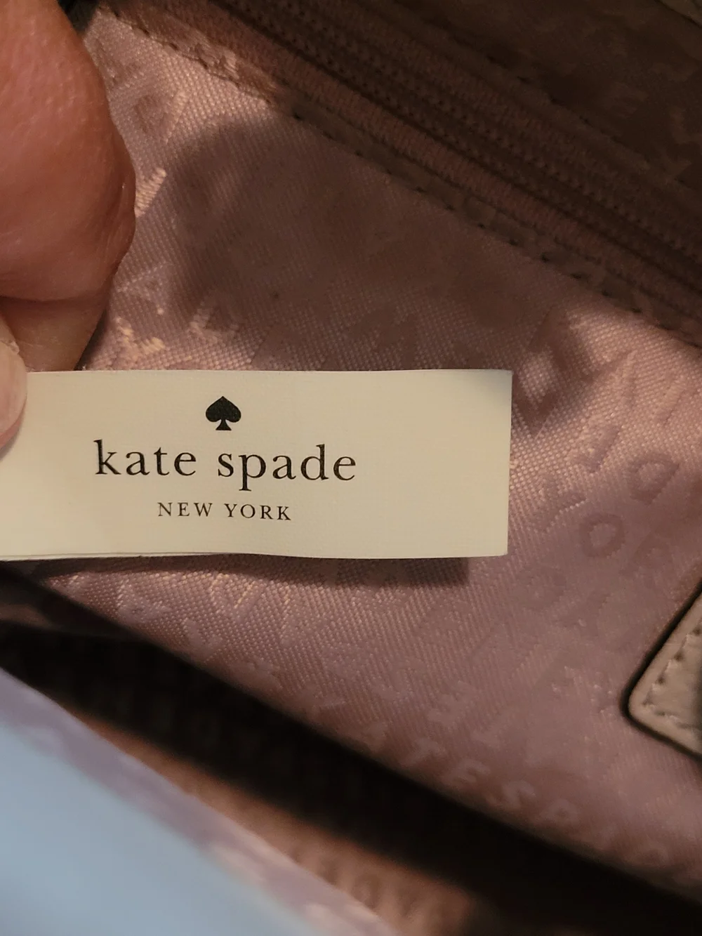 Kate Spade Prospect Place Small Alessa Pebbled Leather Bow Handbag Blush/Stone